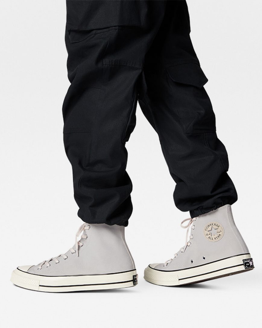 Women's Converse Chuck 70 Suede High Top Shoes Beige / Black | AU 486C1V